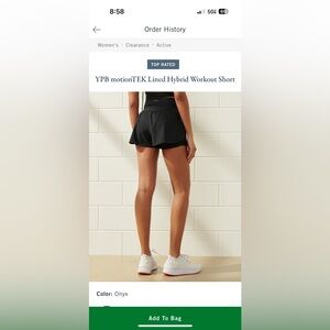 Abercrombie YPB motionTEK Lined Hybrid Workout Short